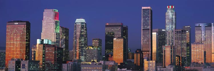 Los Angeles Panoramic Skyline Cityscape (Sunset) by Unknown Artist wall art