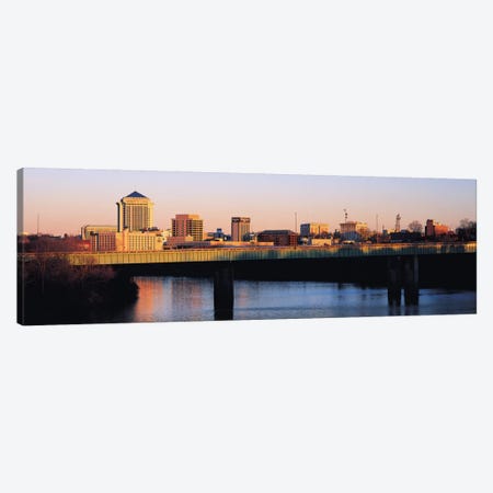 Montgomery Panoramic Skyline Cityscape (Sunset) Canvas Print #6298} by Unknown Artist Canvas Art
