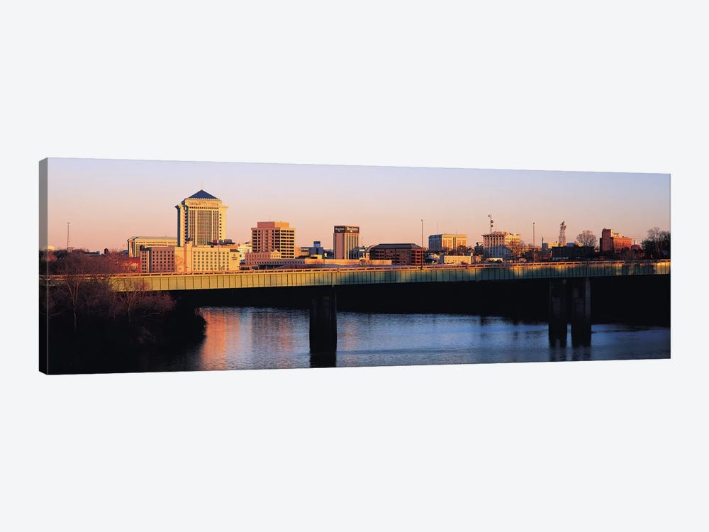 Montgomery Panoramic Skyline Cityscape (Sunset) by Unknown Artist 1-piece Canvas Wall Art