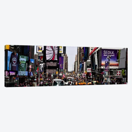 New York Panoramic Skyline Cityscape (Times Square - Day) Canvas Print #6325} by Unknown Artist Canvas Print