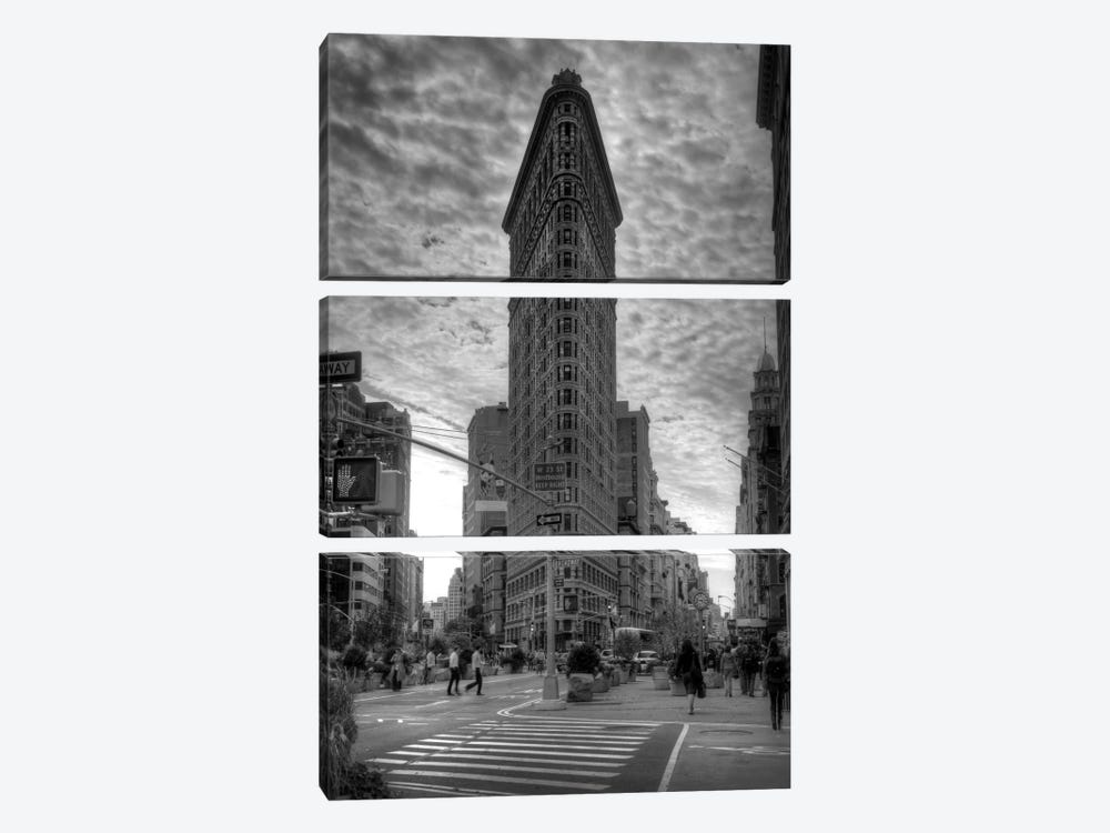 Flatiron Building (New York City) by Christopher Bliss 3-piece Canvas Print