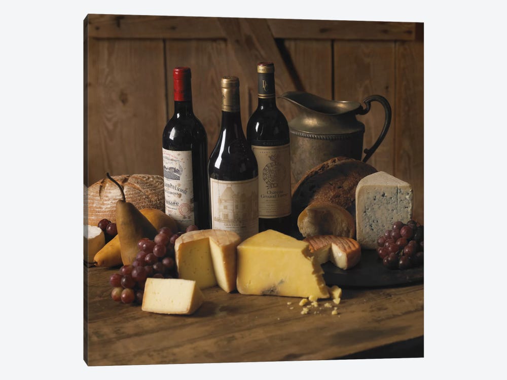 Wine & Cheese 1-piece Canvas Art