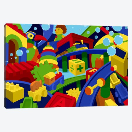 Colorful Toys Children Art Canvas Print #7111} by Unknown Artist Canvas Wall Art