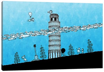 Leaning Tower of Pisa Canvas Art Print - Leaning Tower of Pisa