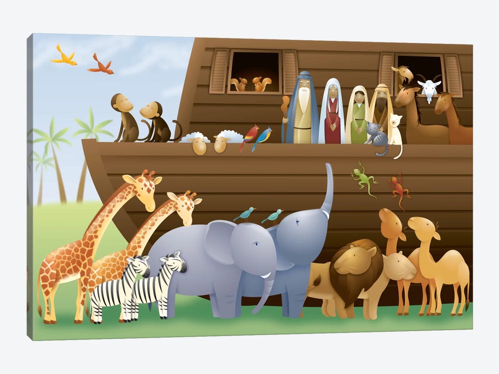 Noah's Ark by Unknown Artist 1-piece Canvas Artwork