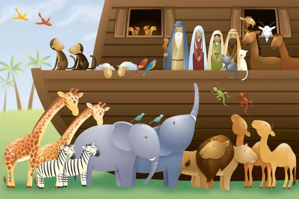 Zebras: Noah's Ark by Unknown Artist