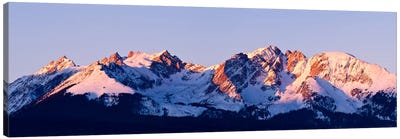 Rocky Mountain Range Canvas Art Print - Mountains Scenic Photography