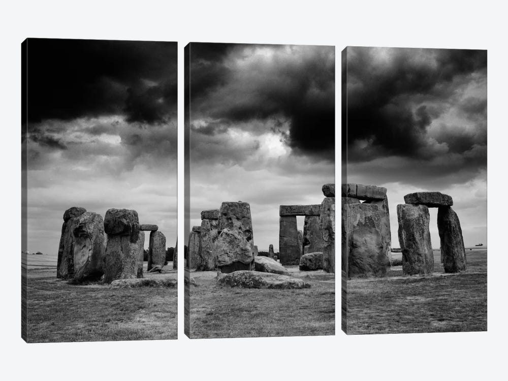 Stonehenge, England by Monte Nagler 3-piece Canvas Wall Art