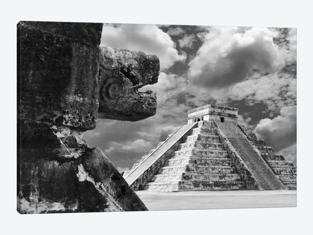 The Serpent And The Pyramid, Chechinitza, Mexico 02 1-piece Canvas Art Print