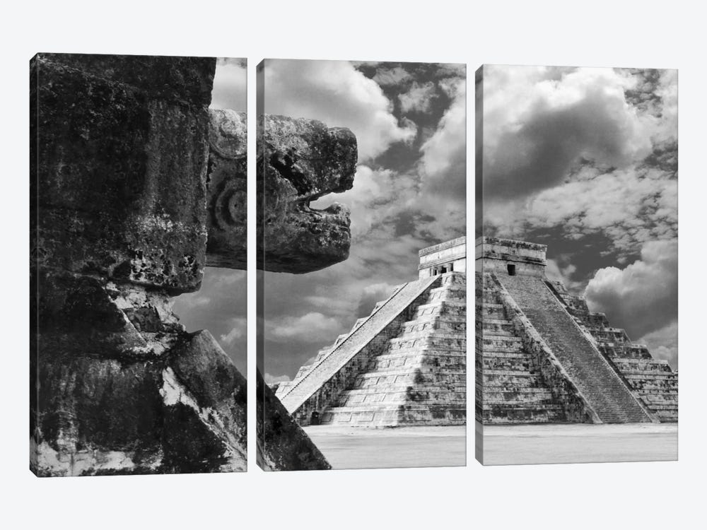 The Serpent And The Pyramid, Chechinitza, Mexico 02 3-piece Art Print