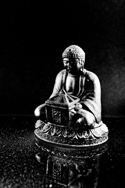 Yoga: Stone Buddha Sculpture by Unknown Artist