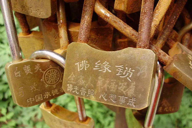 Buddhist Locks At Puning