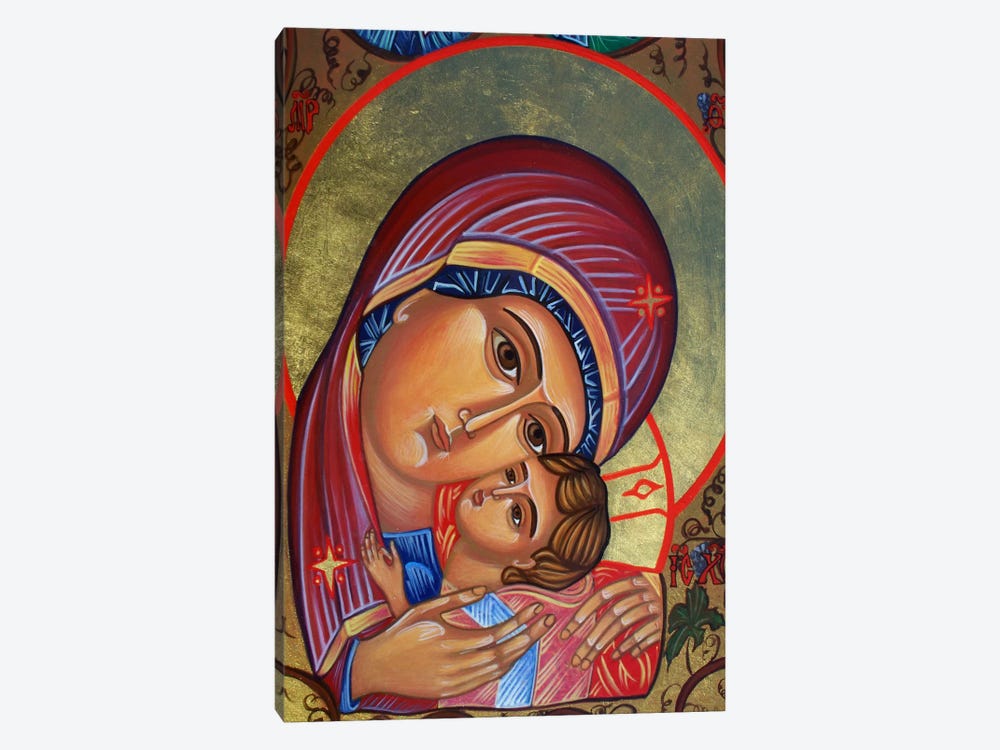 Theotokos & Christ by Unknown Artist 1-piece Canvas Art Print