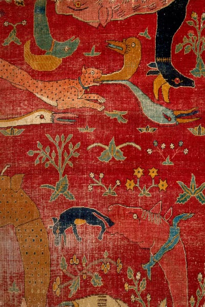 Animal Patterns: Carpet From Court of Great Mughal Akbar by Unknown Artist