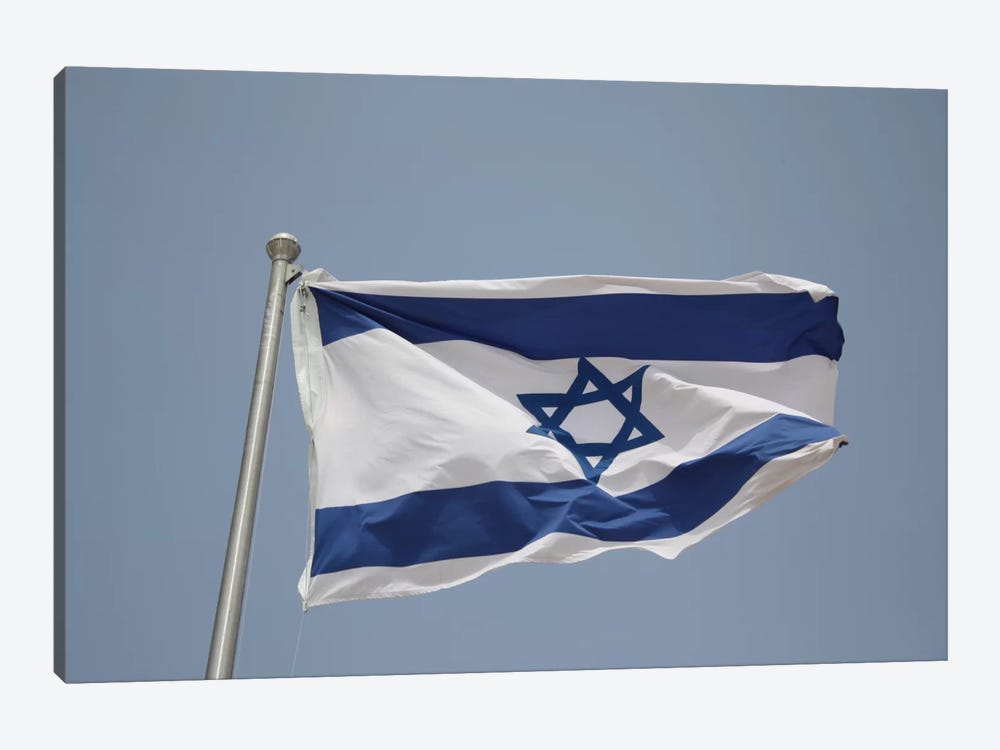 Israeli Flag by Unknown Artist 1-piece Canvas Wall Art