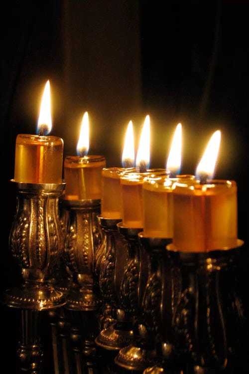 Jewish Menorah by Unknown Artist wall art