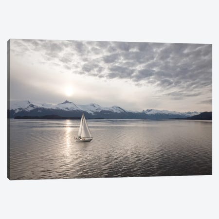 Sailing at Sunset, Alaska '09 Canvas Print #7311} by Monte Nagler Canvas Wall Art