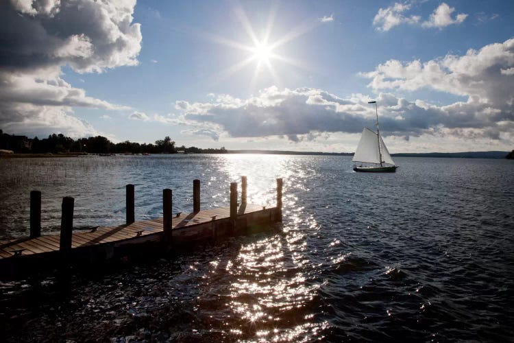 Sunrise at Crooked Lake Conway, Michigan '10 by Monte Nagler wall art