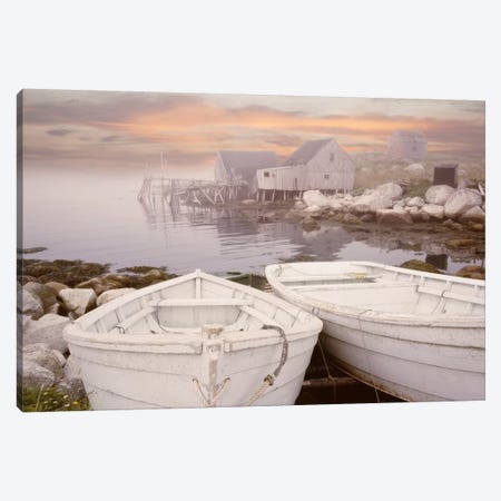 Two Boats at Sunrise, Nova Scotia '11 Canvas Print #7313} by Monte Nagler Canvas Art