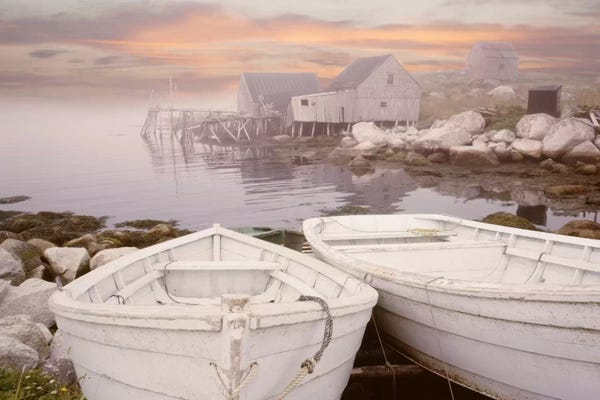 Rowboats: Two Boats at Sunrise, Nova Scotia '11 by Monte Nagler
