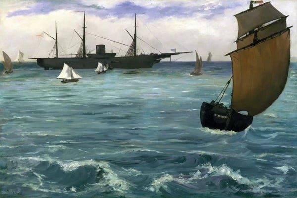 Edouard Manet: The Kearsarge at Boulogne by Edouard Manet