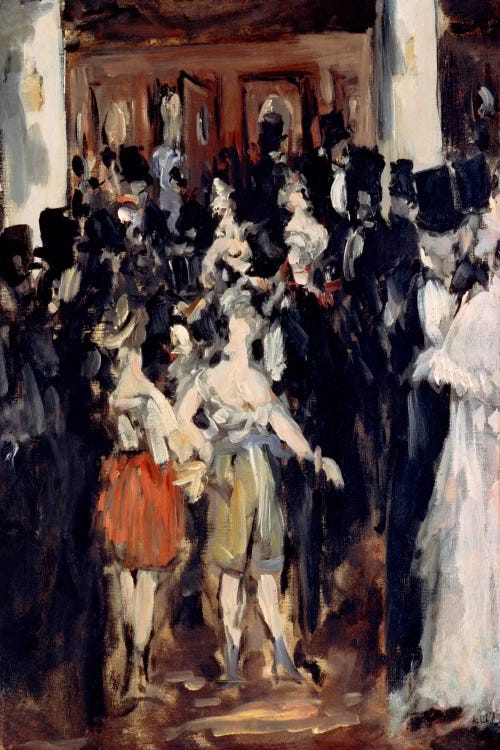 Masked Ball at The Opera by Edouard Manet wall art