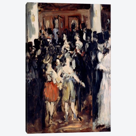 Masked Ball at The Opera Canvas Print #8024} by Edouard Manet Art Print