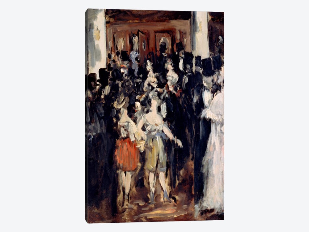 Masked Ball at The Opera by Edouard Manet 1-piece Canvas Print