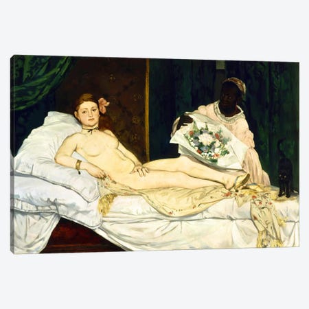 Olympia Canvas Print #8025} by Edouard Manet Art Print