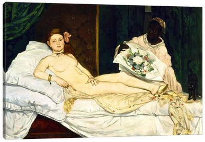 Olympia Canvas Art Print - Edouard Manet