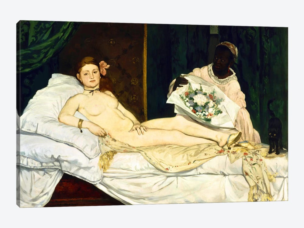 Olympia by Edouard Manet 1-piece Canvas Artwork