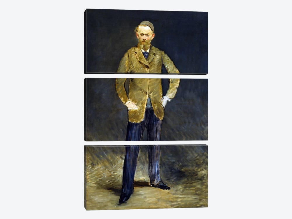 The Self Portrait by Edouard Manet 3-piece Canvas Art Print