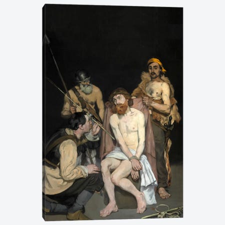 Jesus Mocked By The Soldiers Canvas Print #8053} by Edouard Manet Canvas Print