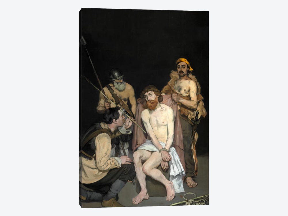 Jesus Mocked By The Soldiers by Edouard Manet 1-piece Canvas Art Print