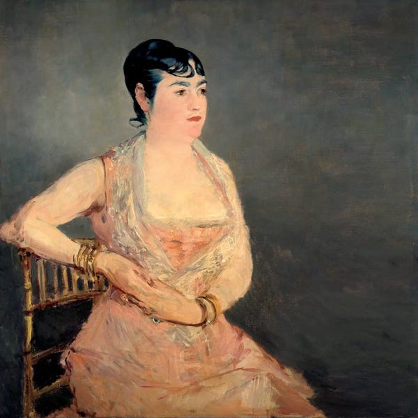Edouard Manet: Lady in Pink by Edouard Manet