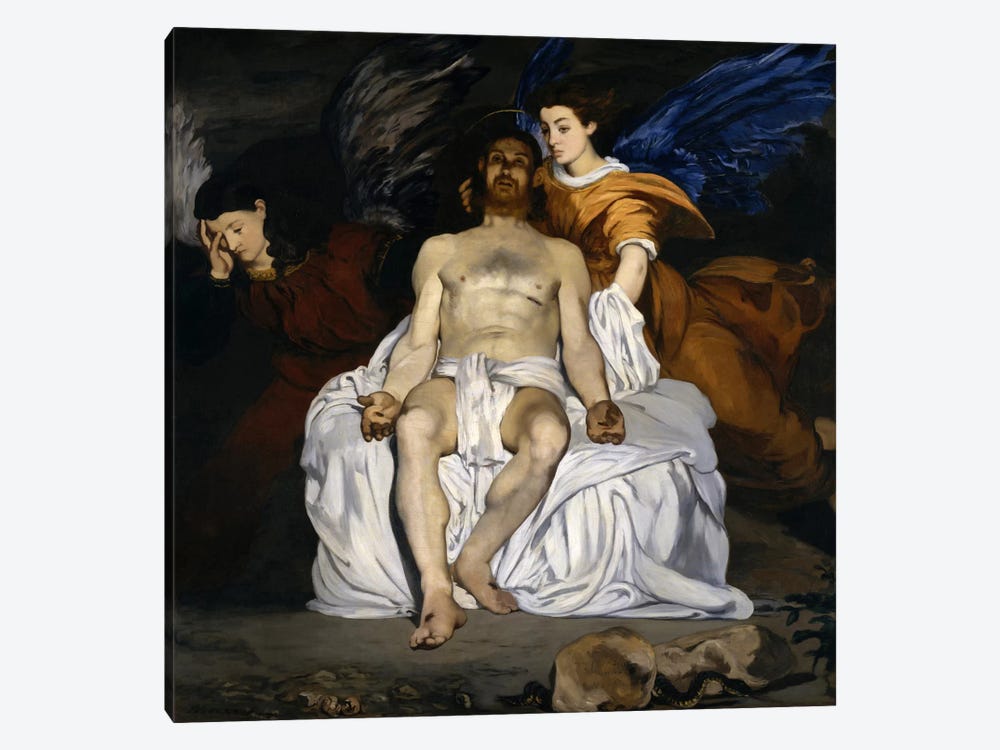 The Dead Christ with Angels by Edouard Manet 1-piece Canvas Wall Art