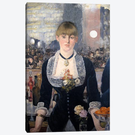 A Bar at The Folies Bergere Canvas Print #8070} by Edouard Manet Canvas Print