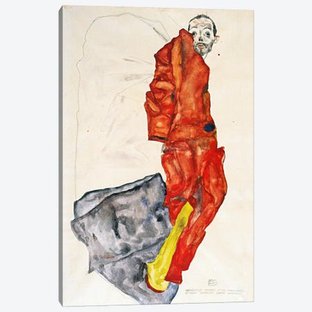 Hindering the Artist is a Crime, It is Murdering Life in the Bud Canvas Print #8205} by Egon Schiele Canvas Art Print