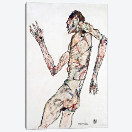 The Dancer Canvas Print #8242} by Egon Schiele Canvas Artwork