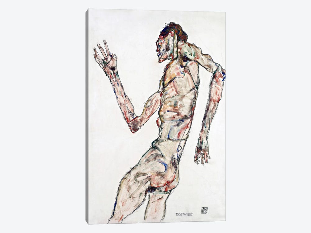 The Dancer by Egon Schiele 1-piece Canvas Art