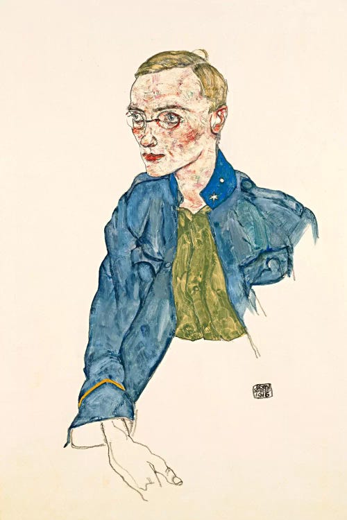 One Year Volunteer Lance Corporal by Egon Schiele wall art