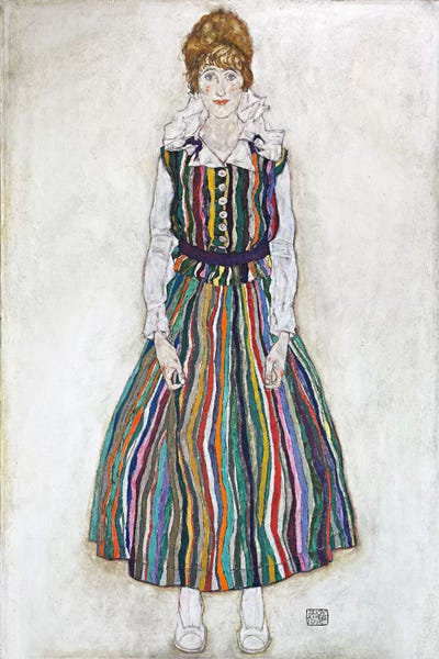 Expressionism: Portrait of Edith (The Artist's Wife) by Egon Schiele
