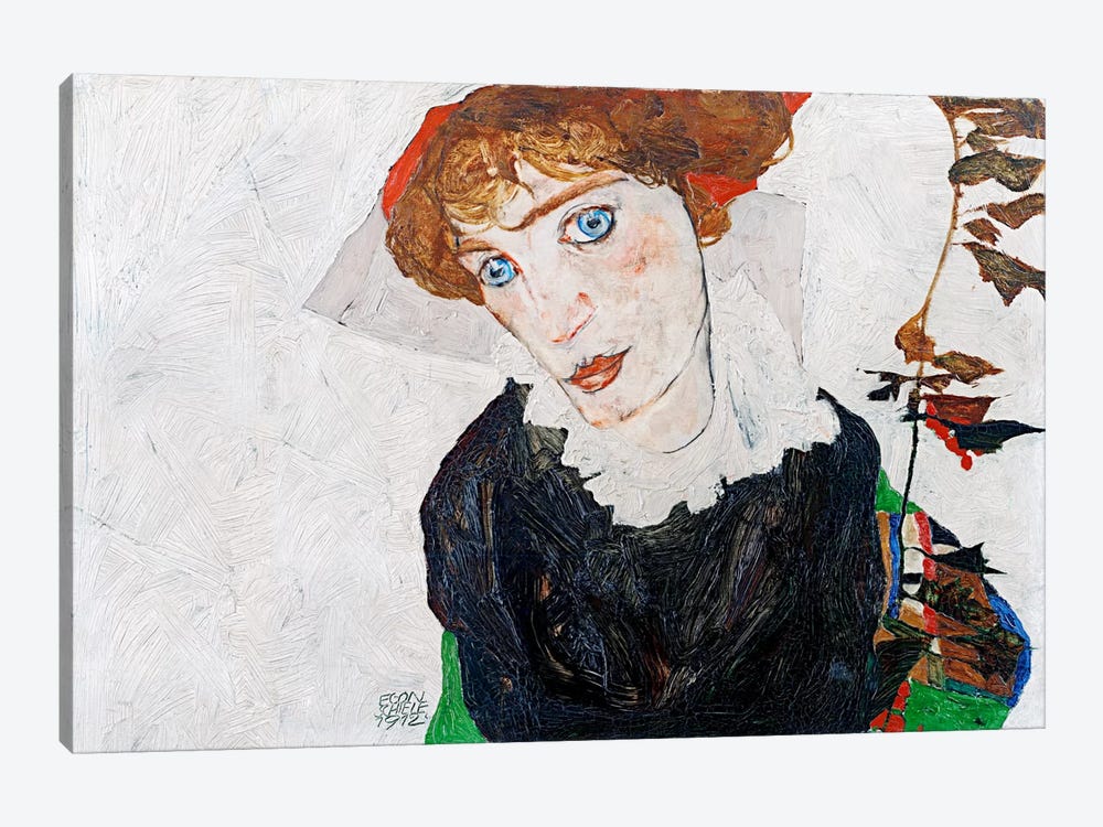 Portrait of Wally Neuzil by Egon Schiele 1-piece Canvas Artwork