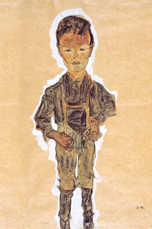 Worker (Boy) by Egon Schiele wall art