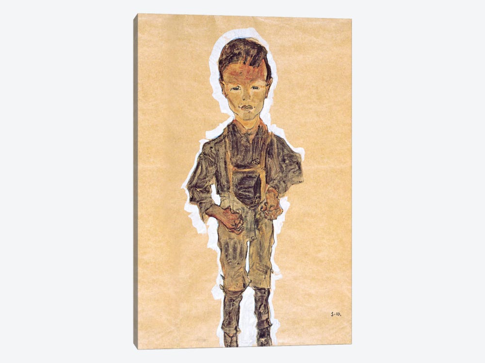 Worker (Boy) by Egon Schiele 1-piece Art Print