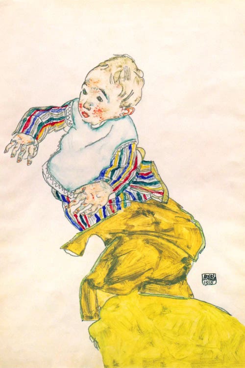 Schiele's Nephew Anton Peschka by Egon Schiele wall art