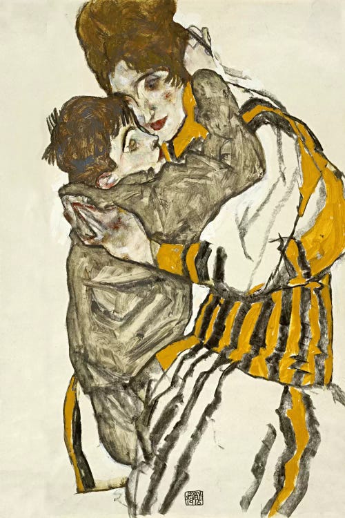 Schiele's Wife with Her Little Nephew