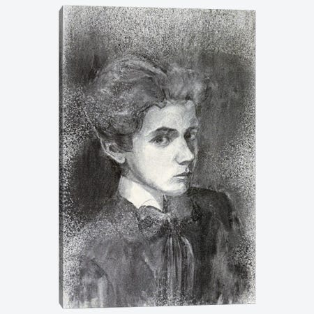 Self-Portrait IV Canvas Print #8295} by Egon Schiele Canvas Wall Art