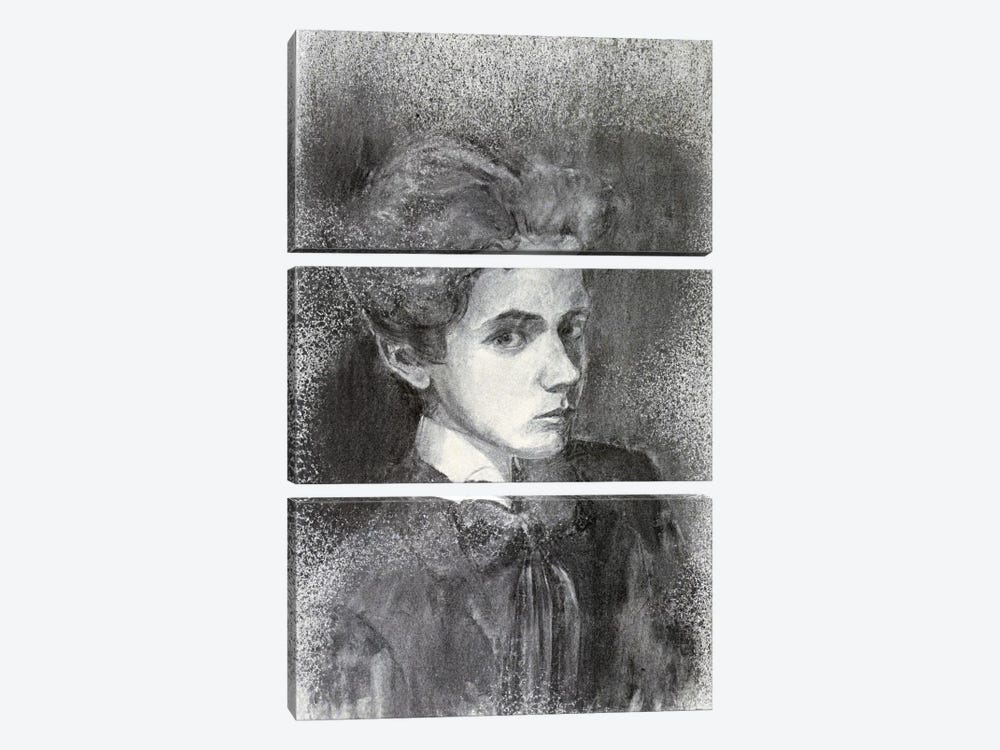 Self-Portrait IV by Egon Schiele 3-piece Canvas Artwork