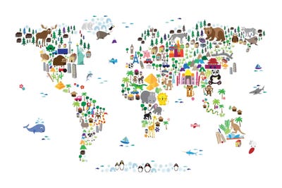 World Map Art: Canvas Prints & Wall Art  iCanvas